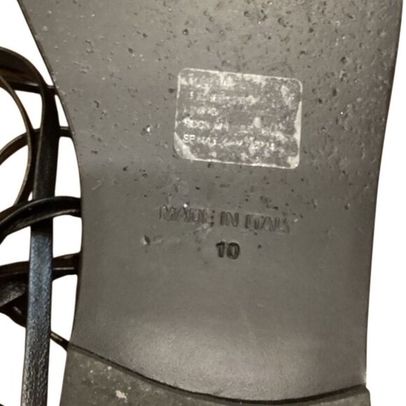 AQUA x Liat Baruch Women's Ilria Ankle Tie Strappy Thong Sandals Size 10 - Picture 3 of 13